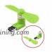 FNWD USB Micro 2-in-1 Mini Fan  Portable Dock Cool Cooler Rotating Mobile Phone Fan Foldable Personal Fan for power bank mobile power Android Phone (Green) - B06XJY1NZG